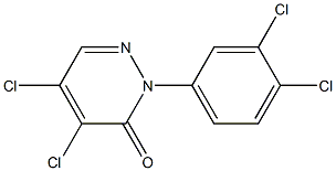 4,5-dichloro-2-(3,4-dichlorophenyl)pyridazin-3(2H)-one Struktur