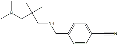 4-[({2-[(dimethylamino)methyl]-2-methylpropyl}amino)methyl]benzonitrile Struktur