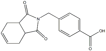 4-[(1,3-dioxo-2,3,3a,4,7,7a-hexahydro-1H-isoindol-2-yl)methyl]benzoic acid Struktur