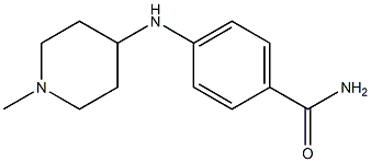 4-[(1-methylpiperidin-4-yl)amino]benzamide Struktur