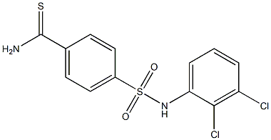 4-[(2,3-dichlorophenyl)sulfamoyl]benzene-1-carbothioamide Struktur