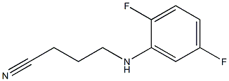 4-[(2,5-difluorophenyl)amino]butanenitrile Struktur