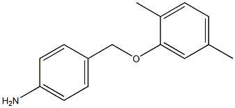 4-[(2,5-dimethylphenoxy)methyl]aniline Struktur