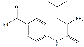 4-[(2-amino-4-methylpentanoyl)amino]benzamide Struktur