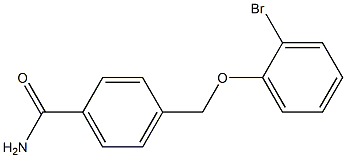 4-[(2-bromophenoxy)methyl]benzamide Struktur