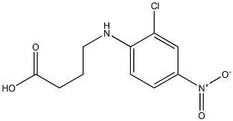 4-[(2-chloro-4-nitrophenyl)amino]butanoic acid Struktur