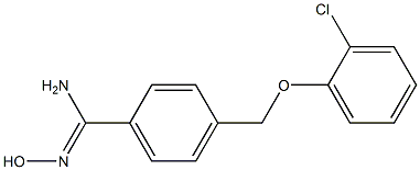 4-[(2-chlorophenoxy)methyl]-N'-hydroxybenzenecarboximidamide Struktur