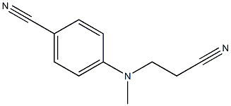 4-[(2-cyanoethyl)(methyl)amino]benzonitrile Struktur