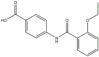 4-[(2-ethoxybenzoyl)amino]benzoic acid Struktur