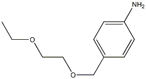 4-[(2-ethoxyethoxy)methyl]aniline Struktur