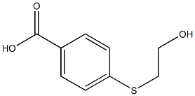 4-[(2-hydroxyethyl)sulfanyl]benzoic acid Struktur