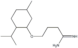 4-[(2-isopropyl-5-methylcyclohexyl)oxy]butanimidamide Struktur