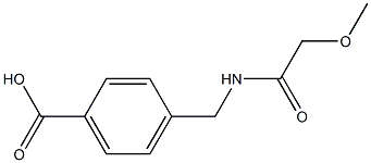 4-[(2-methoxyacetamido)methyl]benzoic acid Struktur