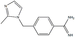 4-[(2-methyl-1H-imidazol-1-yl)methyl]benzenecarboximidamide Struktur