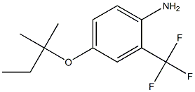 4-[(2-methylbutan-2-yl)oxy]-2-(trifluoromethyl)aniline Struktur