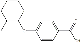 4-[(2-methylcyclohexyl)oxy]benzoic acid Struktur