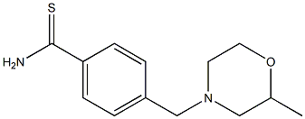 4-[(2-methylmorpholin-4-yl)methyl]benzenecarbothioamide Struktur