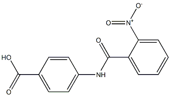 4-[(2-nitrobenzoyl)amino]benzoic acid Struktur