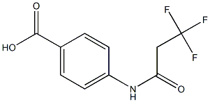 4-[(3,3,3-trifluoropropanoyl)amino]benzoic acid Struktur