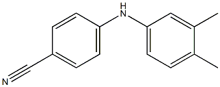 4-[(3,4-dimethylphenyl)amino]benzonitrile Struktur