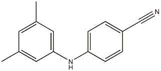 4-[(3,5-dimethylphenyl)amino]benzonitrile Struktur