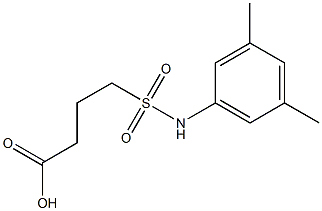 4-[(3,5-dimethylphenyl)sulfamoyl]butanoic acid Struktur