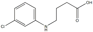 4-[(3-chlorophenyl)amino]butanoic acid Struktur