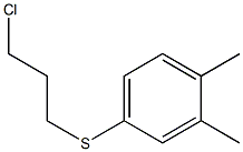 4-[(3-chloropropyl)sulfanyl]-1,2-dimethylbenzene Struktur