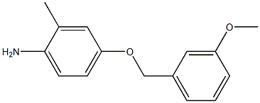 4-[(3-methoxyphenyl)methoxy]-2-methylaniline Struktur