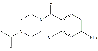 4-[(4-acetylpiperazin-1-yl)carbonyl]-3-chloroaniline Struktur