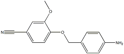 4-[(4-aminobenzyl)oxy]-3-methoxybenzonitrile Struktur