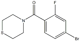 4-[(4-bromo-2-fluorophenyl)carbonyl]thiomorpholine Struktur