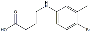 4-[(4-bromo-3-methylphenyl)amino]butanoic acid Struktur