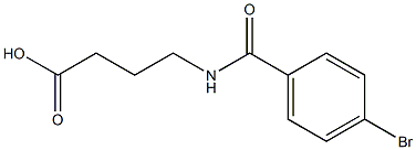 4-[(4-bromobenzoyl)amino]butanoic acid Struktur