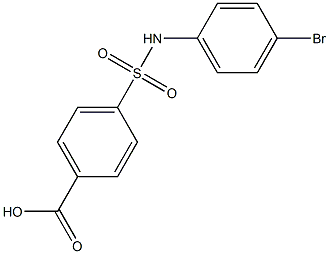 4-[(4-bromophenyl)sulfamoyl]benzoic acid Struktur