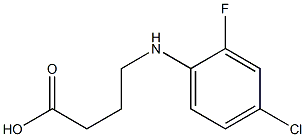 4-[(4-chloro-2-fluorophenyl)amino]butanoic acid Struktur