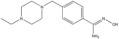 4-[(4-ethylpiperazin-1-yl)methyl]-N'-hydroxybenzenecarboximidamide Struktur