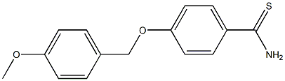 4-[(4-methoxybenzyl)oxy]benzenecarbothioamide Struktur