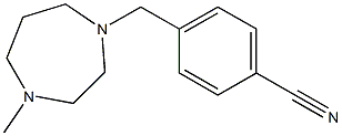 4-[(4-methyl-1,4-diazepan-1-yl)methyl]benzonitrile Struktur