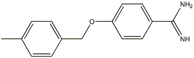 4-[(4-methylbenzyl)oxy]benzenecarboximidamide Struktur