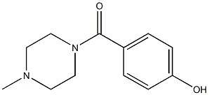 4-[(4-methylpiperazin-1-yl)carbonyl]phenol Struktur