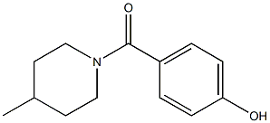 4-[(4-methylpiperidin-1-yl)carbonyl]phenol Struktur