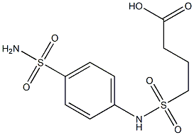 4-[(4-sulfamoylphenyl)sulfamoyl]butanoic acid Struktur