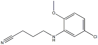 4-[(5-chloro-2-methoxyphenyl)amino]butanenitrile Struktur