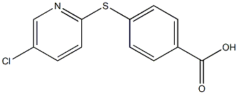 4-[(5-chloropyridin-2-yl)sulfanyl]benzoic acid Struktur