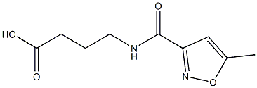 4-[(5-methyl-1,2-oxazol-3-yl)formamido]butanoic acid Struktur