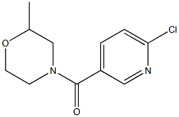 4-[(6-chloropyridin-3-yl)carbonyl]-2-methylmorpholine Struktur