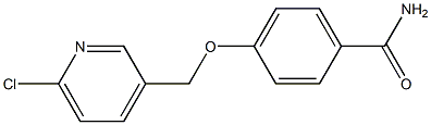 4-[(6-chloropyridin-3-yl)methoxy]benzamide Struktur