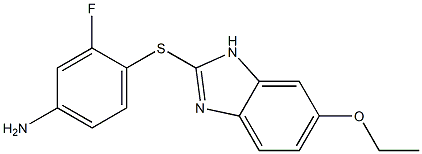 4-[(6-ethoxy-1H-1,3-benzodiazol-2-yl)sulfanyl]-3-fluoroaniline Struktur