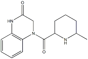 4-[(6-methylpiperidin-2-yl)carbonyl]-1,2,3,4-tetrahydroquinoxalin-2-one Struktur